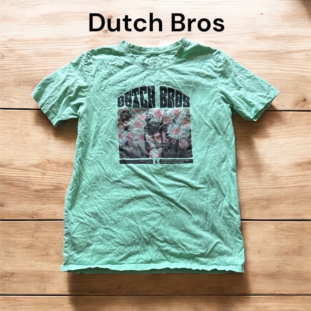 ❄️Dutch Bros Mint Green Graphic Tee